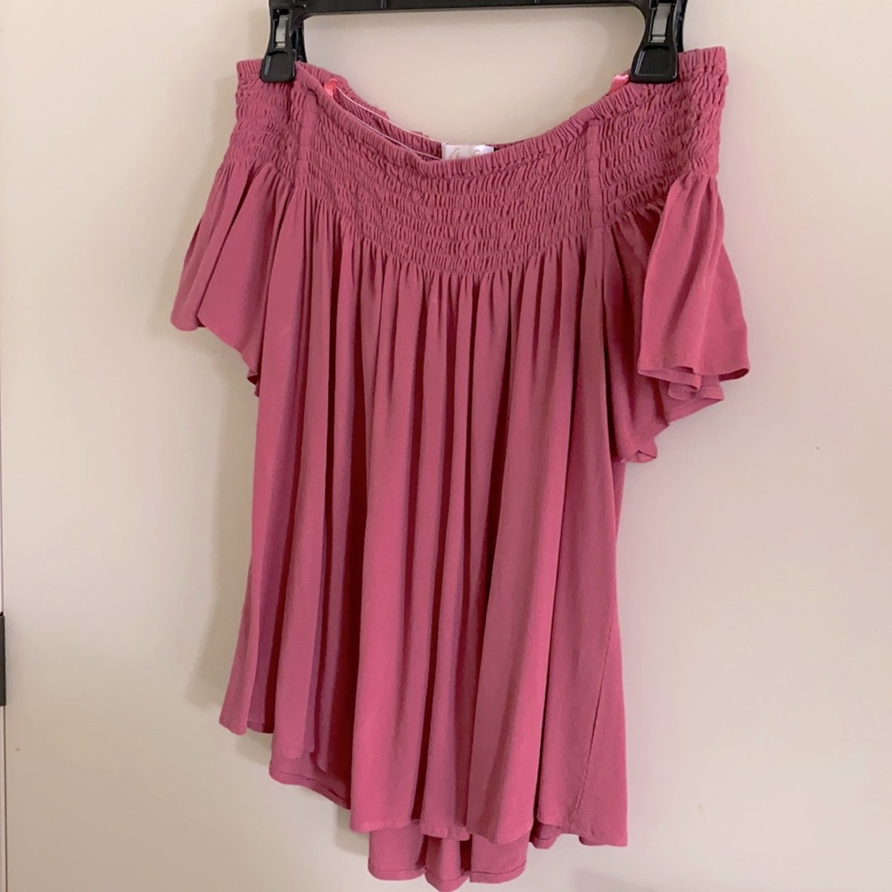 Fighting Eel Ava Sky Off Shoulder Top